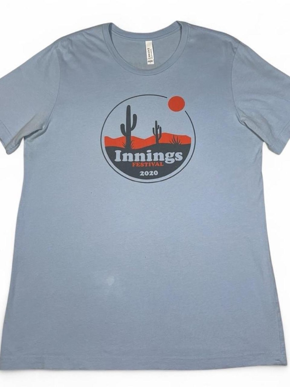 RARE! Innings Festival 2020 Blue Concert T-shirt Dave Matthews Weezer Size L